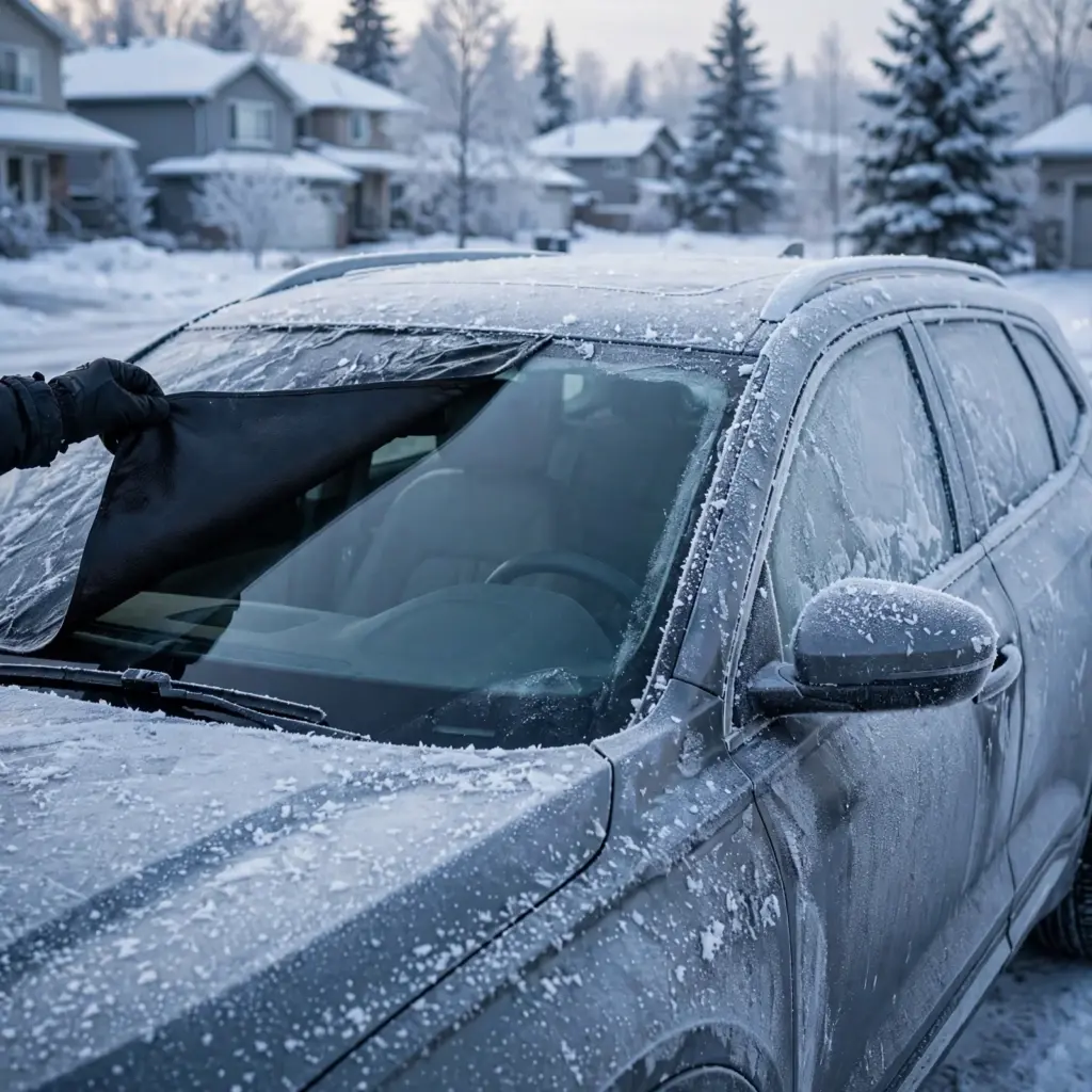 Magnetic Windshield Frost Cover